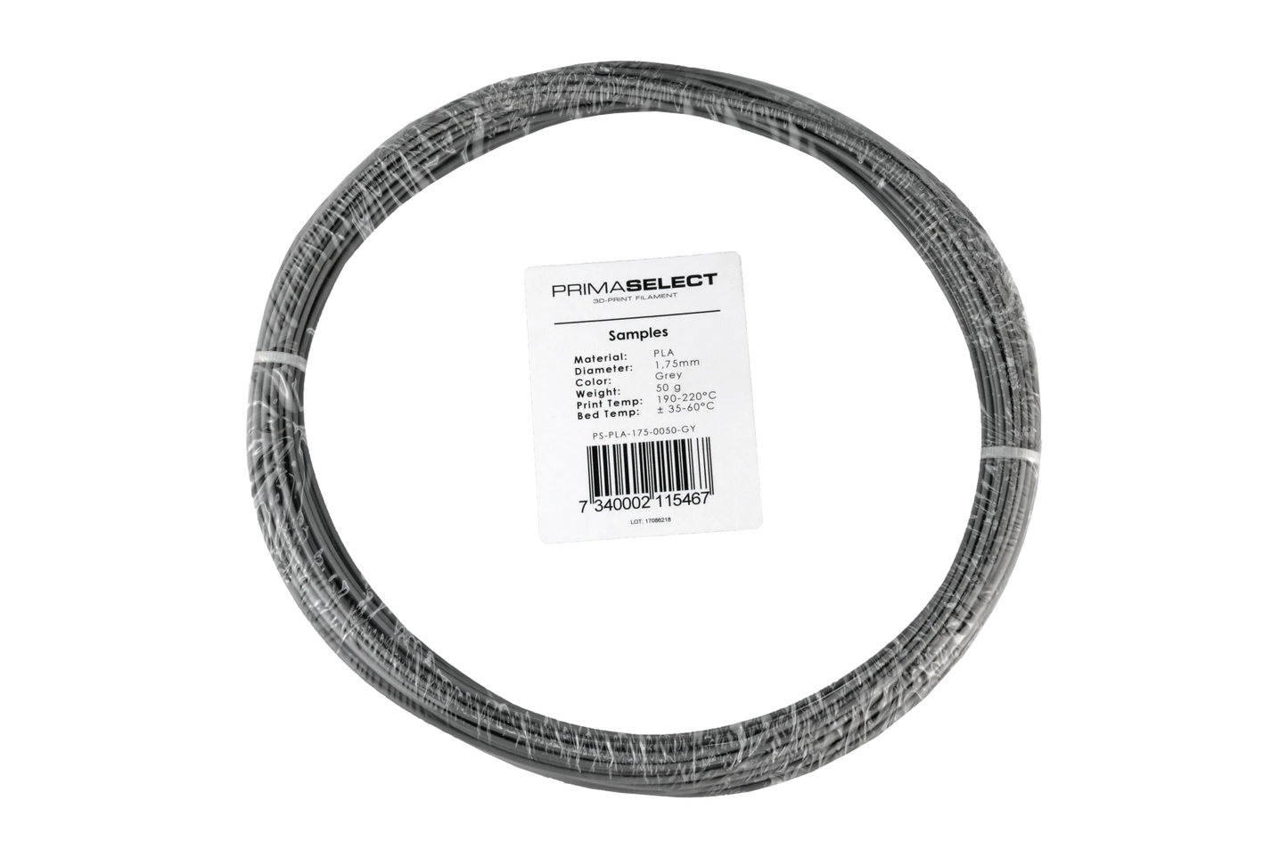 PrimaSelect PLA - 1.75mm - 50 g - Grey - PremiumHobby