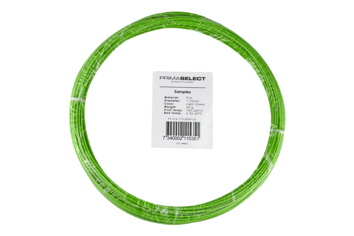 PrimaSelect PLA - 1.75mm - 50 g - Light Green