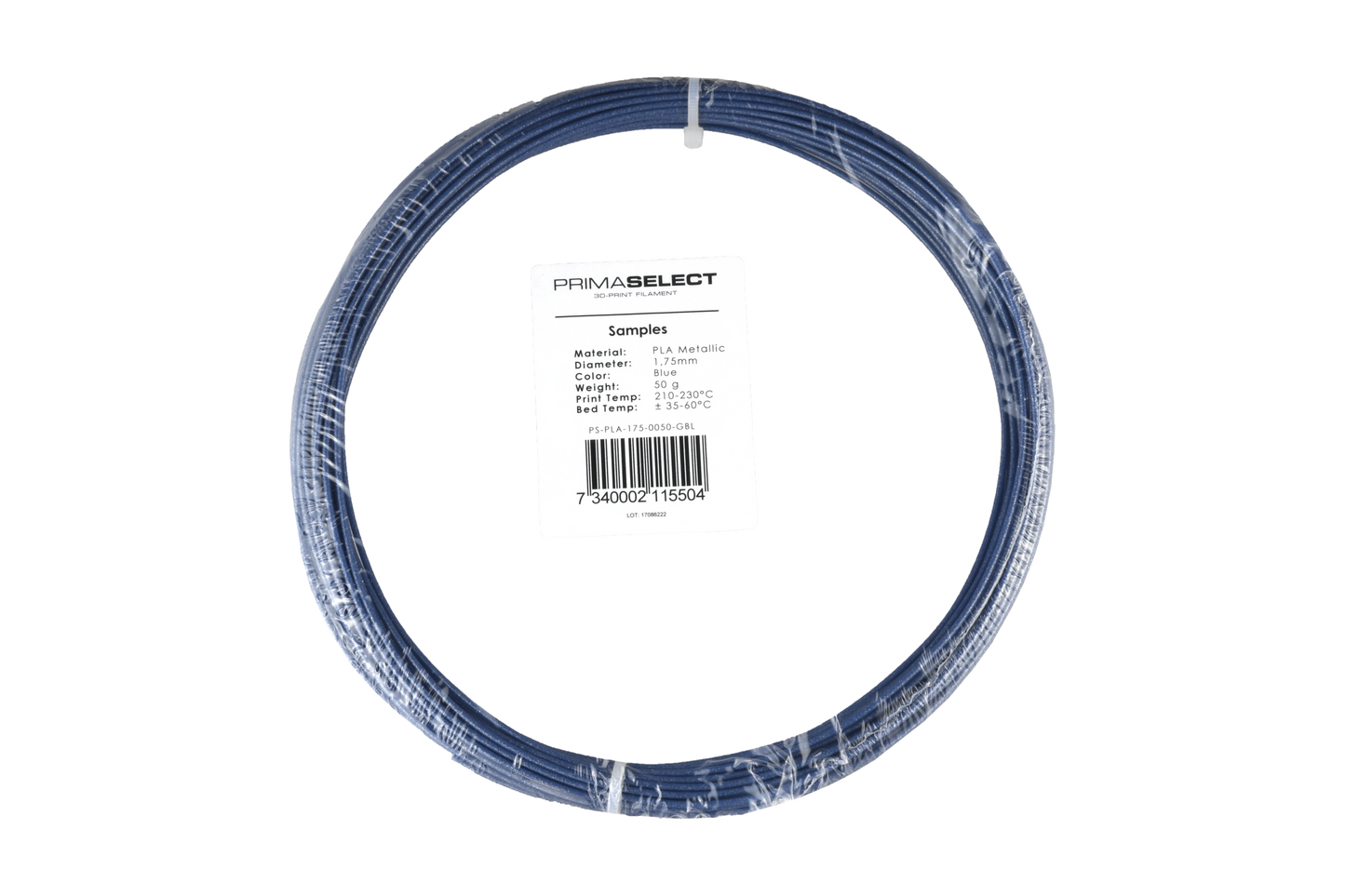 PrimaSelect PLA - 1.75mm - 50 g - Metallic Blue