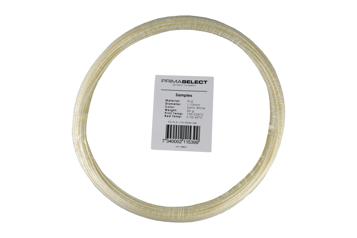 PrimaSelect PLA - 1.75mm - 50 g - Satin White