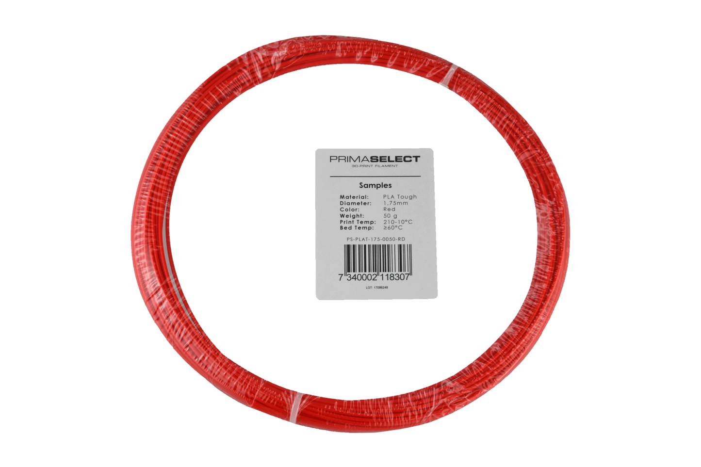 PrimaSelect PLA Tough - 1.75mm - 50 g - Red - PremiumHobby