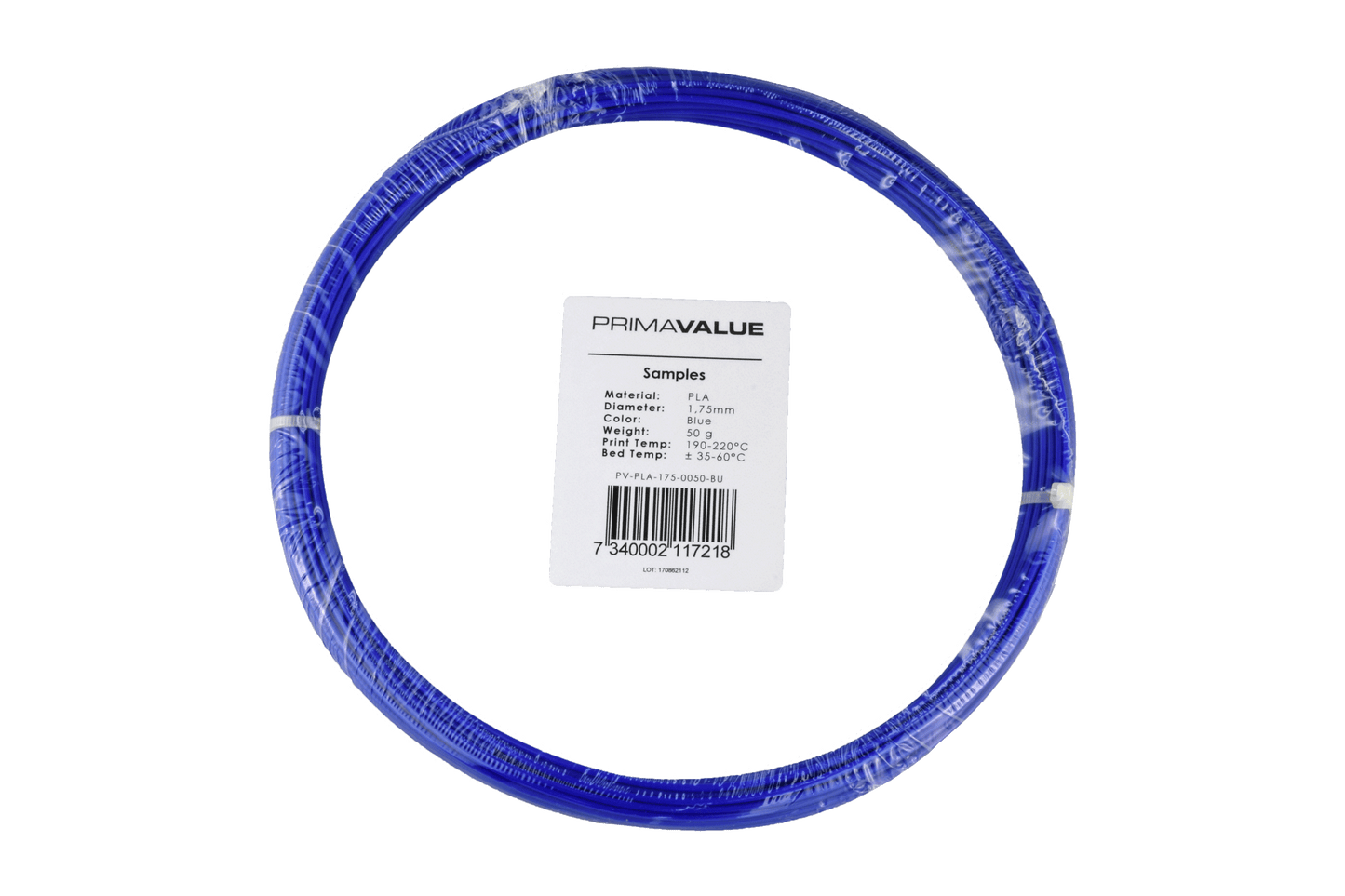 PrimaValue PLA - 1.75mm - 50 g spool - Blue
