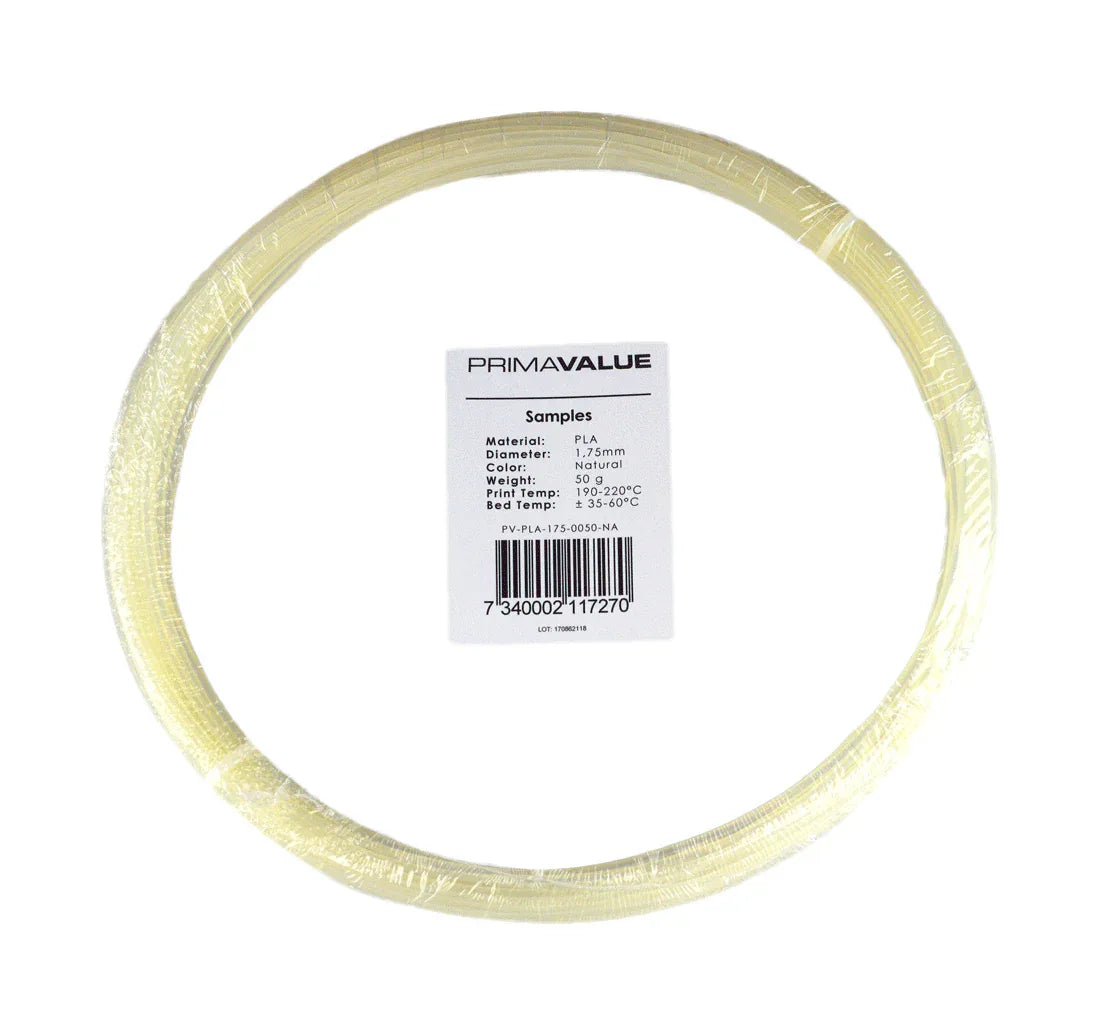PrimaValue PLA - 1.75mm - 50 g spool - Natural - PremiumHobby