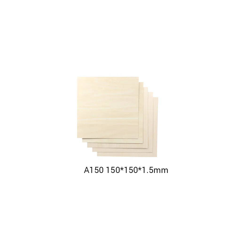 Snapmaker Basswood Sheet-A150 / 150x150x1,5mm / 5-pack - PremiumHobby