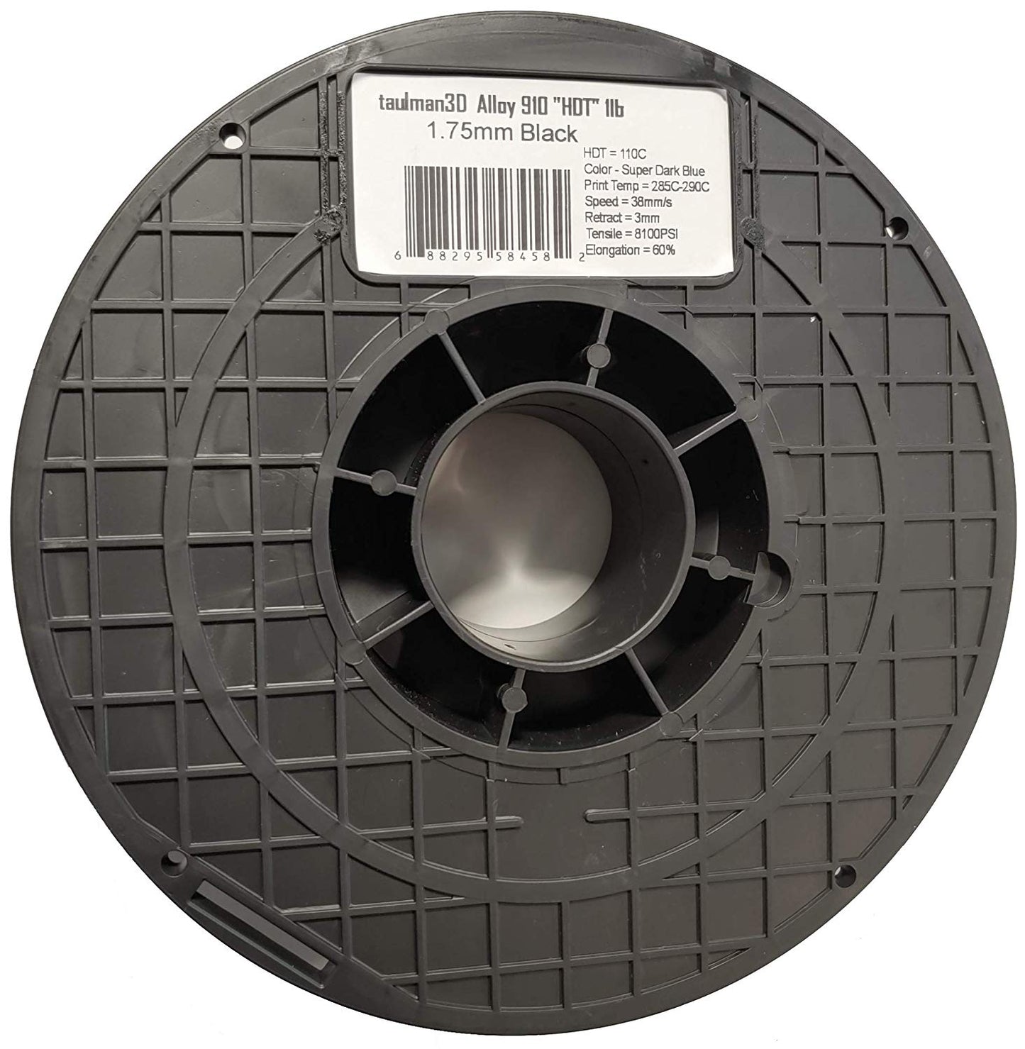 Taulman Alloy 910 HDT, High temperature Nylon - 1.75mm - 450g - Black