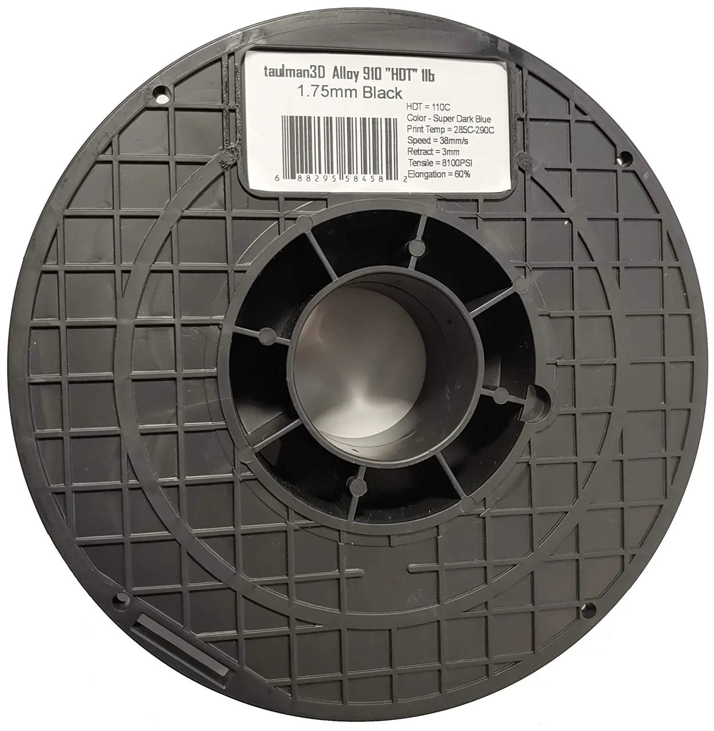 Taulman Alloy 910 HDT, High temperature Nylon - 1.75mm - 1 kg - Black - PremiumHobby