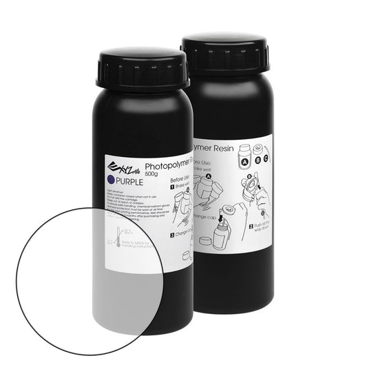 XYZprinting UV Resin - 2 x 500 ml Bottles - Clear (XYZ SuperFine)