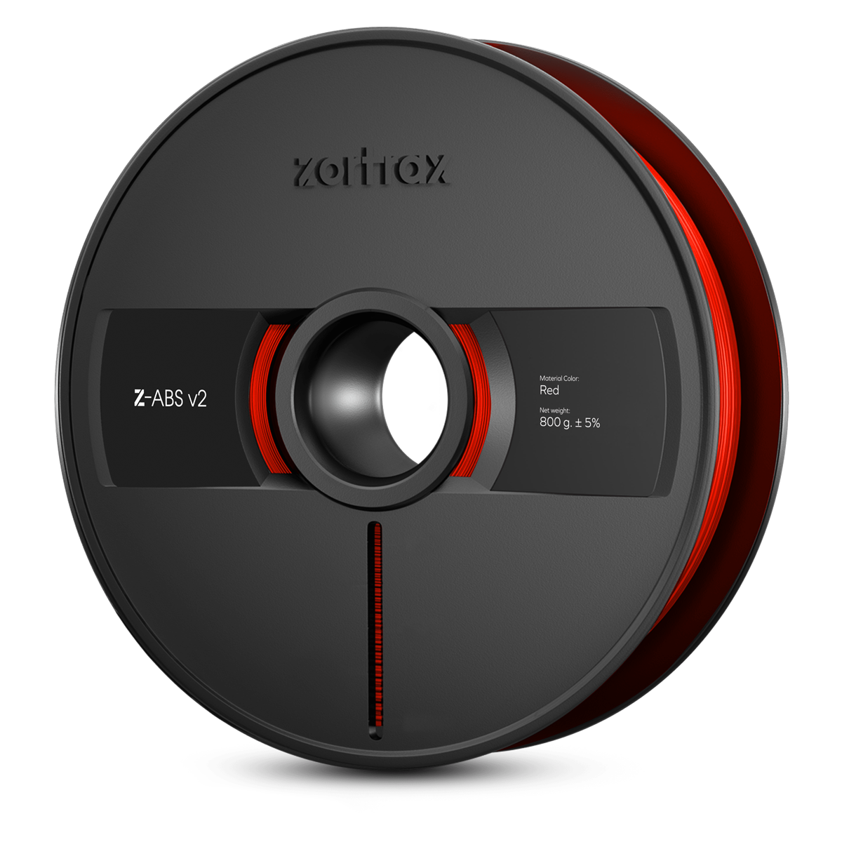 Zortrax Z-ABS v2 filament - 1,75mm - 800g - Red