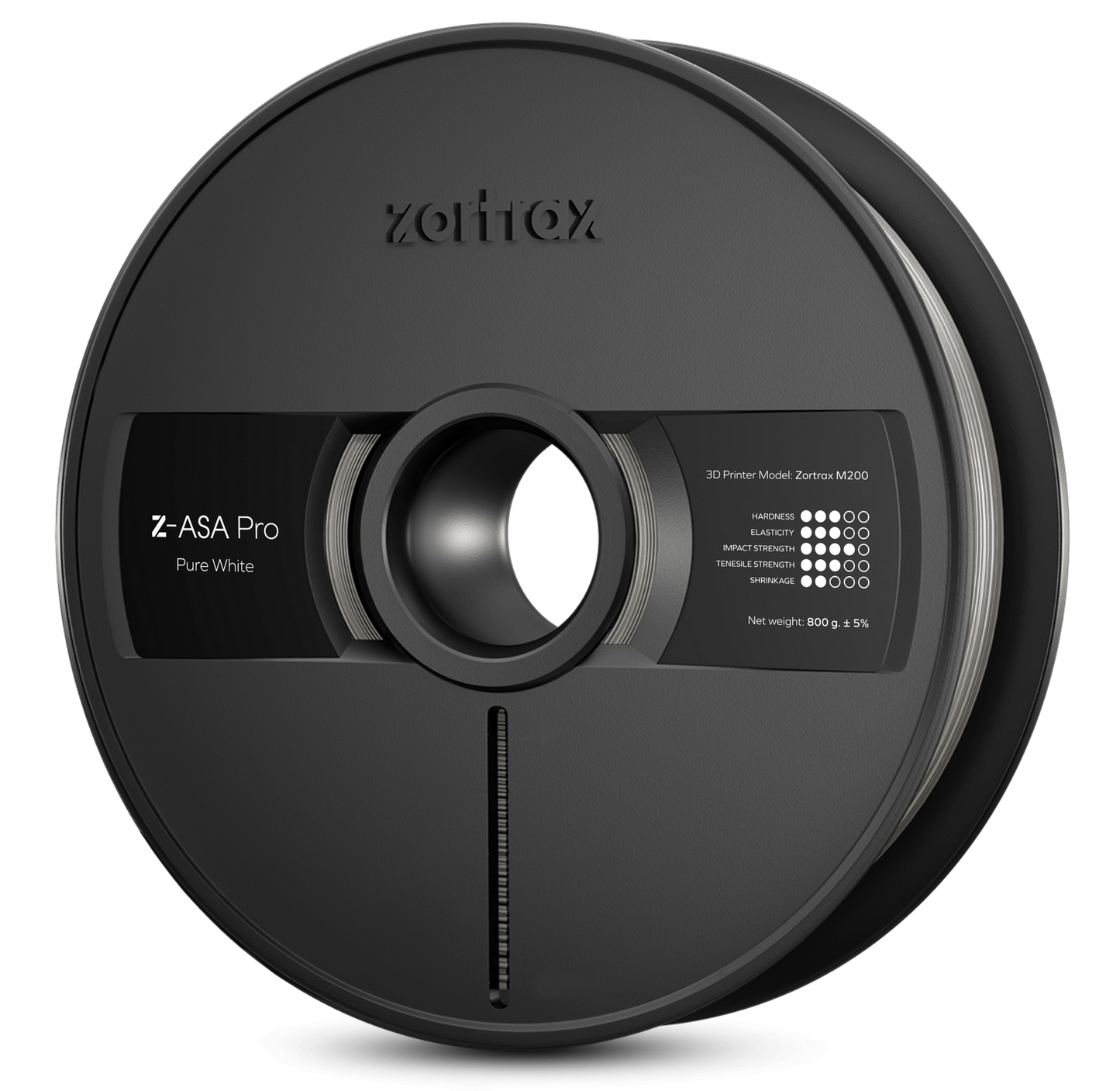 Zortrax Z-ASA Pro filament - 1,75mm - 800g - Pure White - PremiumHobby