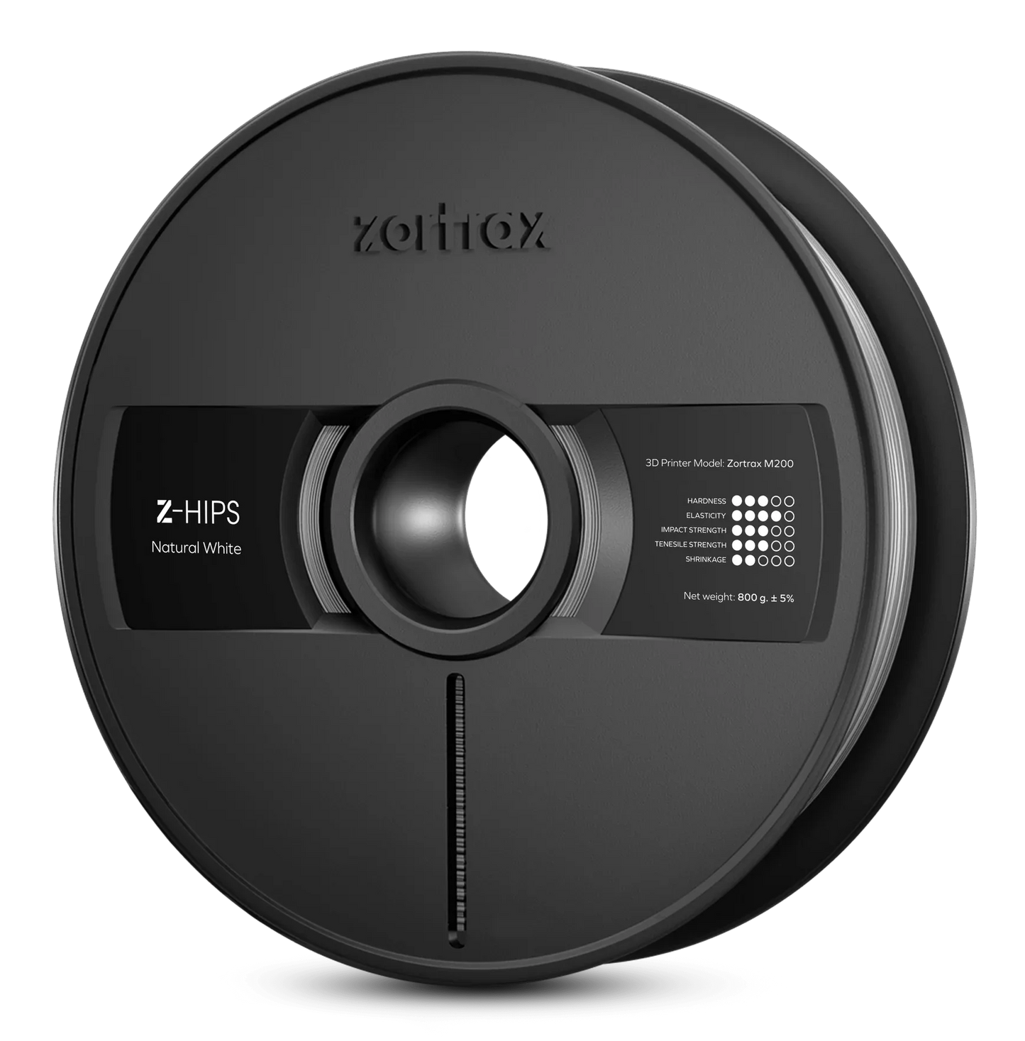 Zortrax Z-HIPS Filament - 1.75mm - 800g - Natural White - PremiumHobby