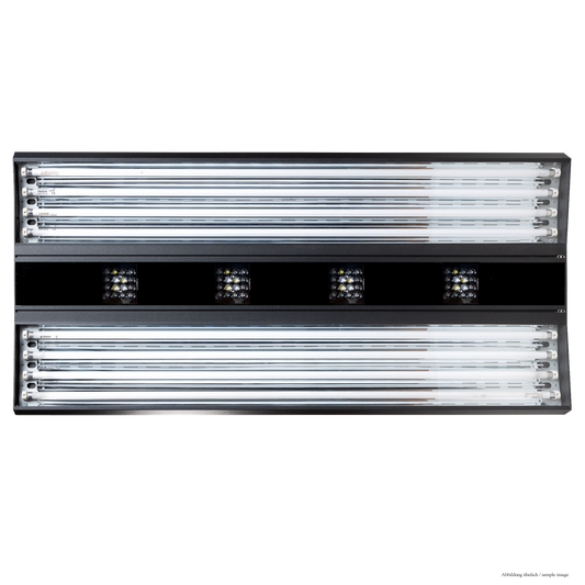AURORA V8  1200 mm 800 Watt - 4 LED Cluster / 8 x T-5 - 54 W - iridium