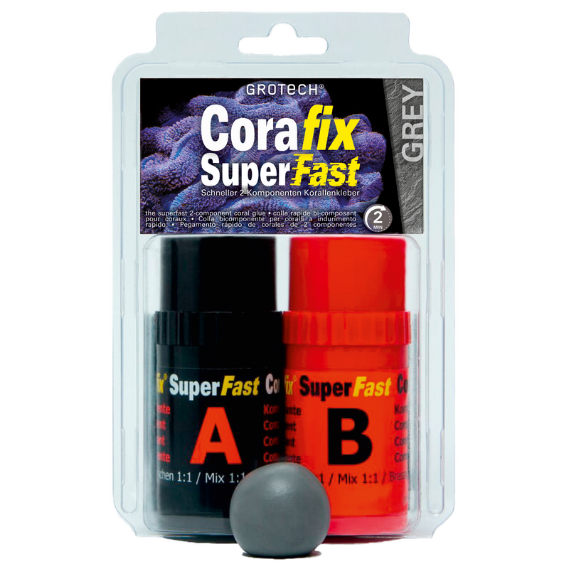 Korallenkleber CoraFix SuperFast, grau 240g / 2 min.