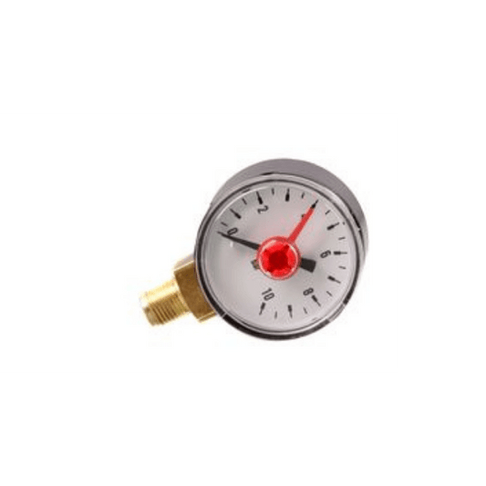 Manometer, 0 - 10 bar mit Markenzeiger, 1/8"-Anschluß