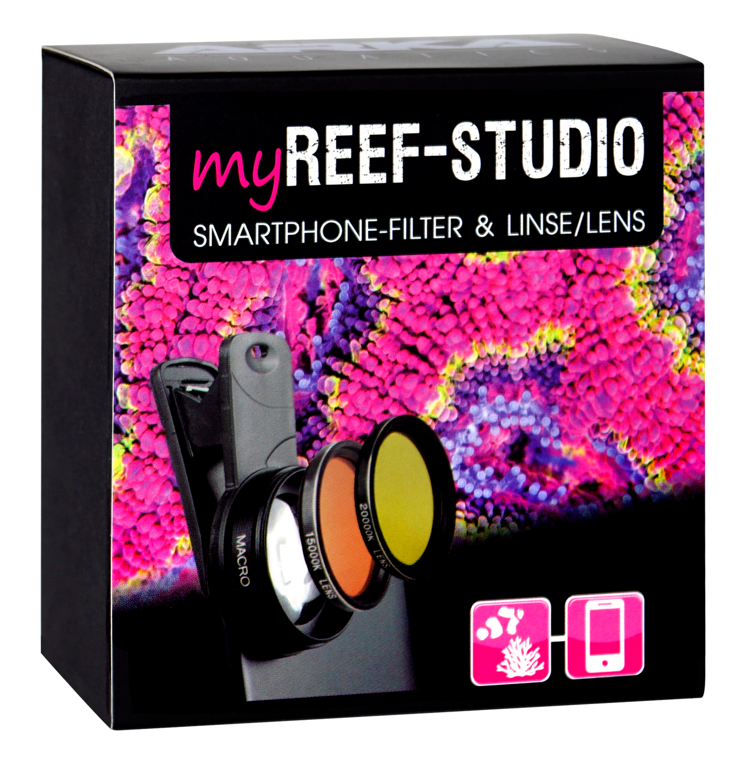 ARKA® myReef -Studio - Smartphone Farbfilter & Makro-Linse