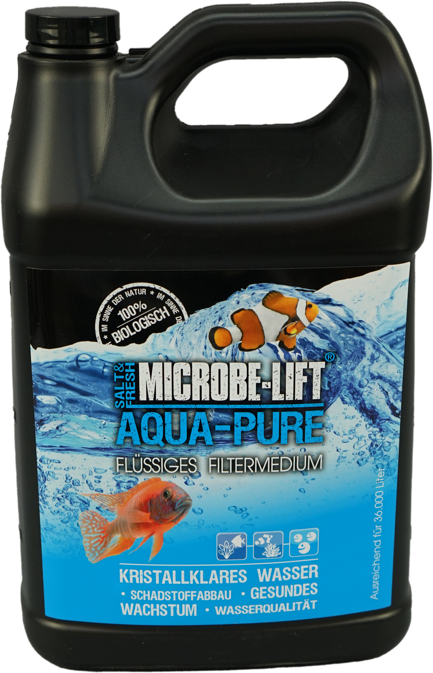 Aqua-Pure - flüssiges Filtermedium mit Bakterien (3,79L.)