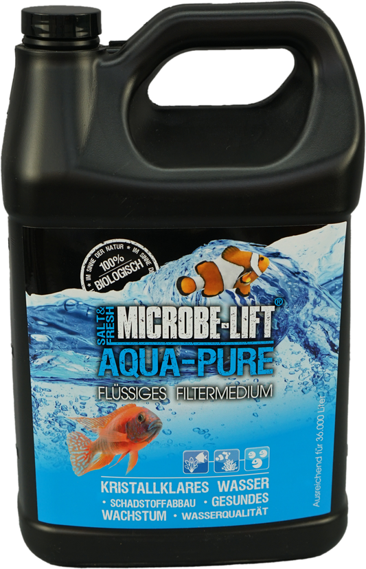 Aqua-Pure - flüssiges Filtermedium mit Bakterien (3,79L.)