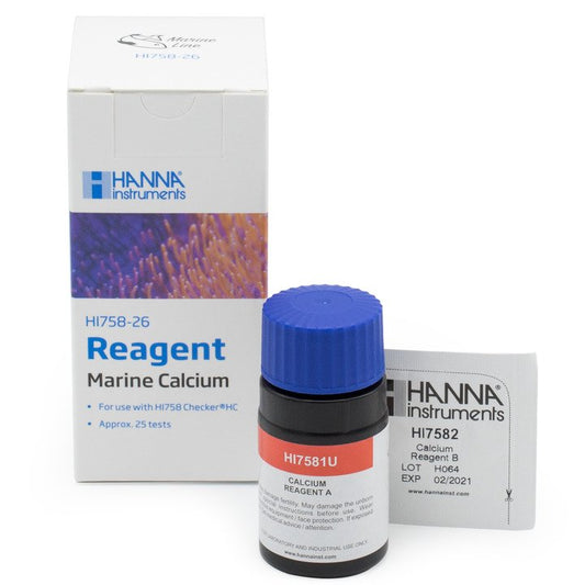 Reagenzien für HI758  Calcium (Meerwasser) (200 bis 600 mg/l) 25 Tests