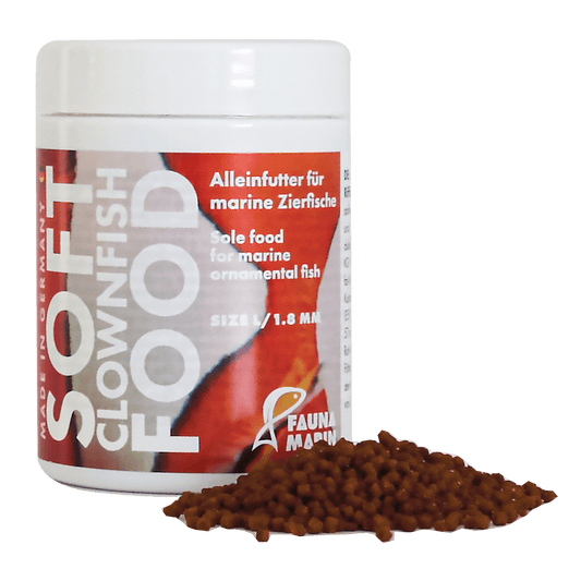 Soft Clownfish Food 100ml Größe M  Weiches, speziell angereichertes Futter speziell für Anemonenfische