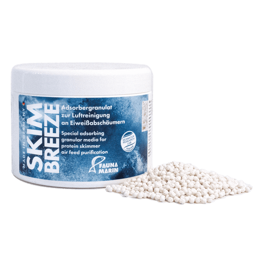 Skim Breeze Granulat 500 ml Spezial Adsorber zur Luftreinigung an Eiweißabschäumern zur Stabilisierung des PH-Werts