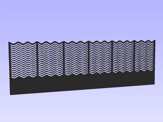 Überlaufkamm 480x150 mm