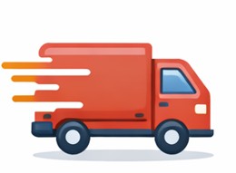 LKW icon für schnellen versand