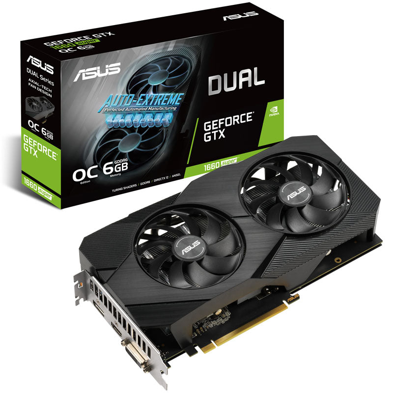 ASUS GeForce GTX 1660 Super Dual O6G Evo, 6144 MB GDDR6