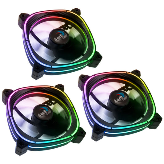 Aerocool Astro 12 Pro ARGB LED Lüfter, 3er Pack inkl. Controller - 120mm