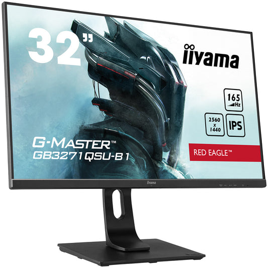 iiyama G-Master GB3271QSU-B1 Red Eagle, 80 cm (31,5 Zoll), 165Hz, FreeSync, IPS - 2x DP, 2x HDMI