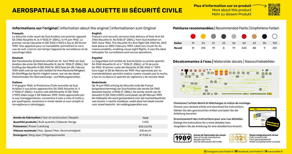 STARTER KIT Alouette III Sécurité Civile