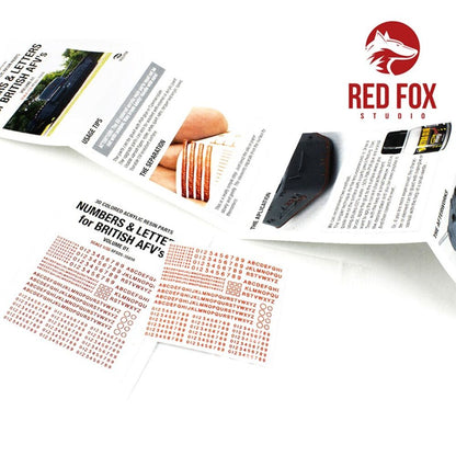 3D Resin Foundry Numeral & Letters for British AFV’s vol.01