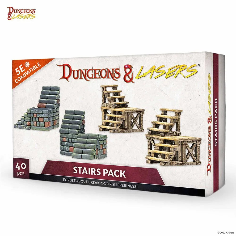Dungeons & Lasers Expansion Set: STAIRS PACK - PremiumHobby