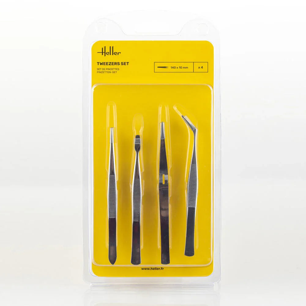 Tweezers Set (4 pieces) - PremiumHobby