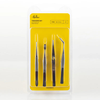 Tweezers Set (4 pieces) - PremiumHobby