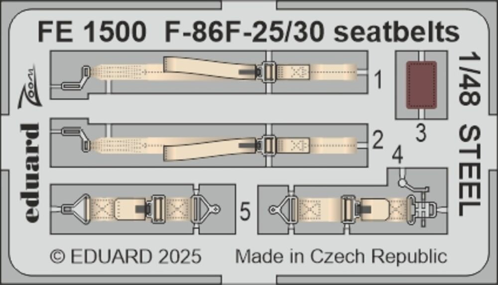 F-86F-25/30 seatbelts STEEL  AIRFIX