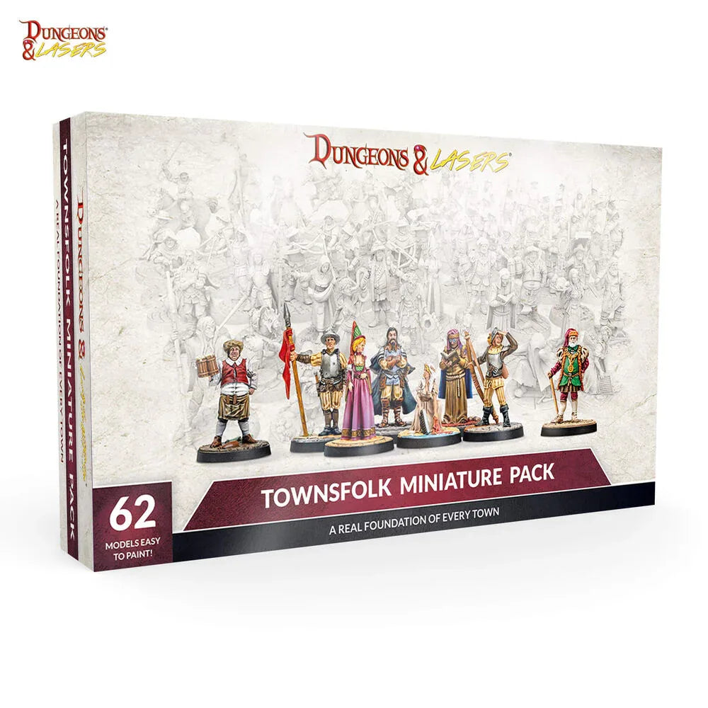 Dungeons & Lasers Miniatures: TOWNSFOLK MINIATURE PACK - PremiumHobby
