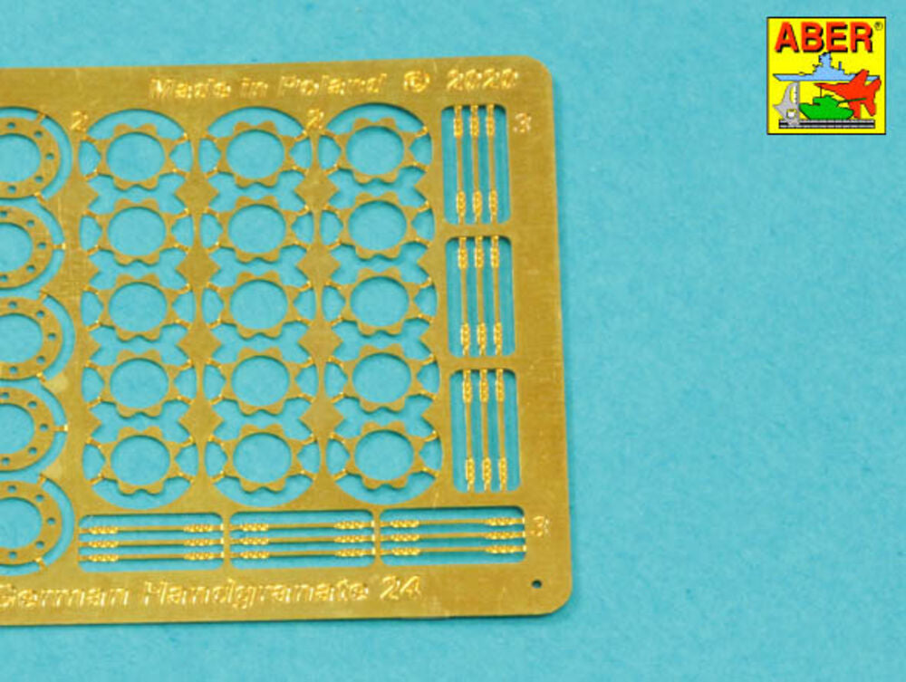 German Stielhandgranate 24 –set of 15 pcs. Metal and wood  parts