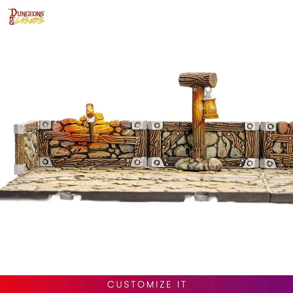 Dungeons & Lasers Dwarven Mine Half-Height Walls - PremiumHobby