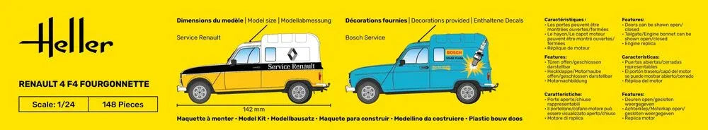 Renault 4 F4 Fourgonnette - PremiumHobby