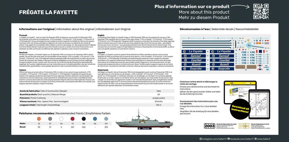 STARTER KIT FrÃ©gate La Fayette - PremiumHobby