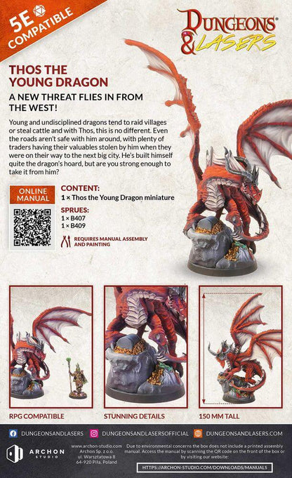 Dungeons & Lasers Dragons: THOS THE YOUNG DRAGON - PremiumHobby