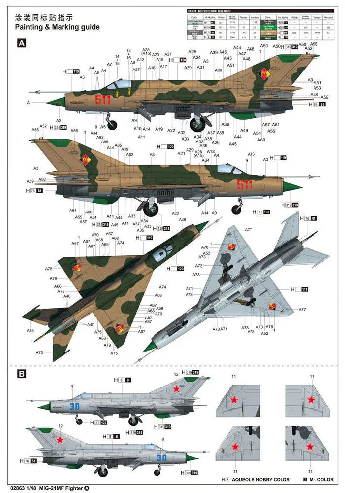 MiG-21MF Fighter - PremiumHobby