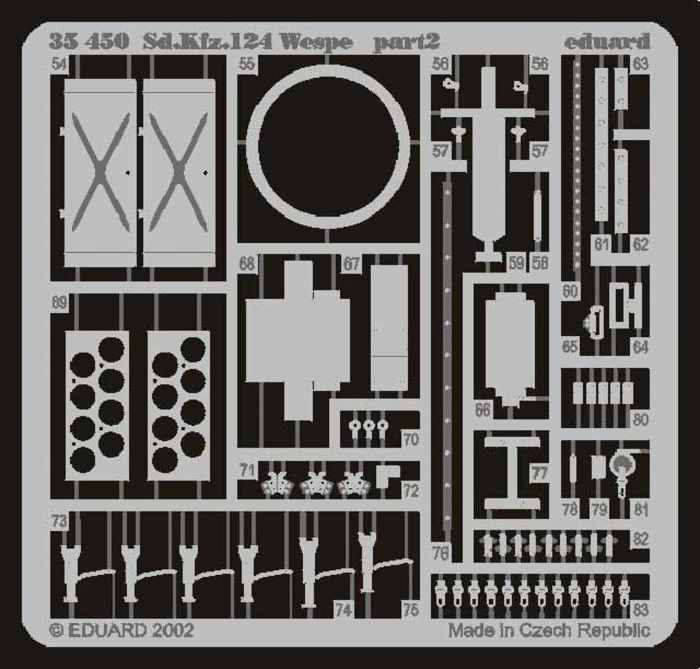 Sd.Kfz.142 Wespe mit Haubitze FH18/2 Fotoätzsatz