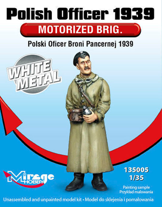 Polish Officer1939 Motorised Brig.WhiteM White Metal