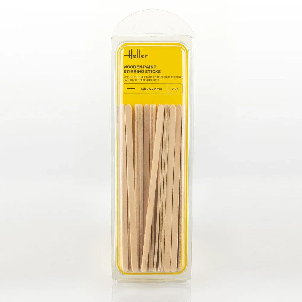 Wooden paint stirring sticks (25 pieces) - PremiumHobby