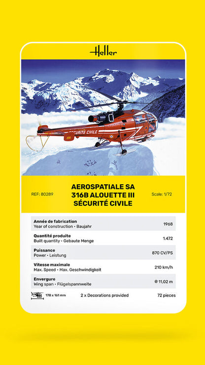 Alouette III Sécurité Civile