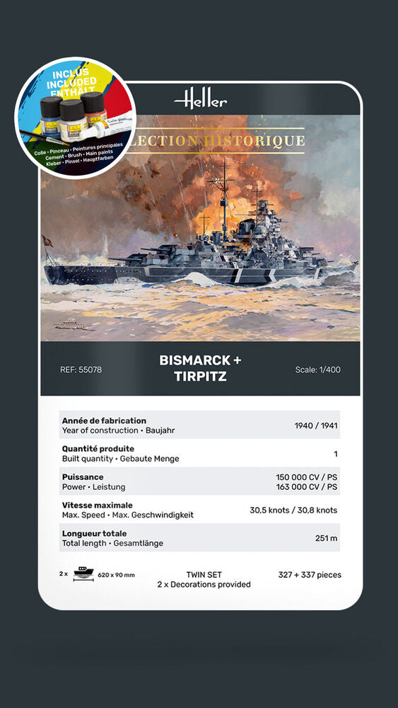 STARTER KIT Twin Set Bismarck + Tirpitz