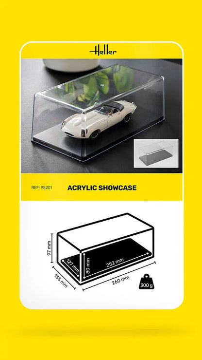 Acrylic Showcase, 252 x 127 x 80 mm - PremiumHobby