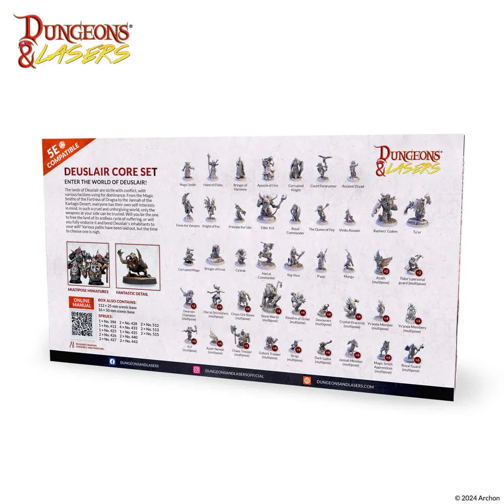 Dungeons & Lasers Miniatures: DEUSLAIR: CORE SET - PremiumHobby