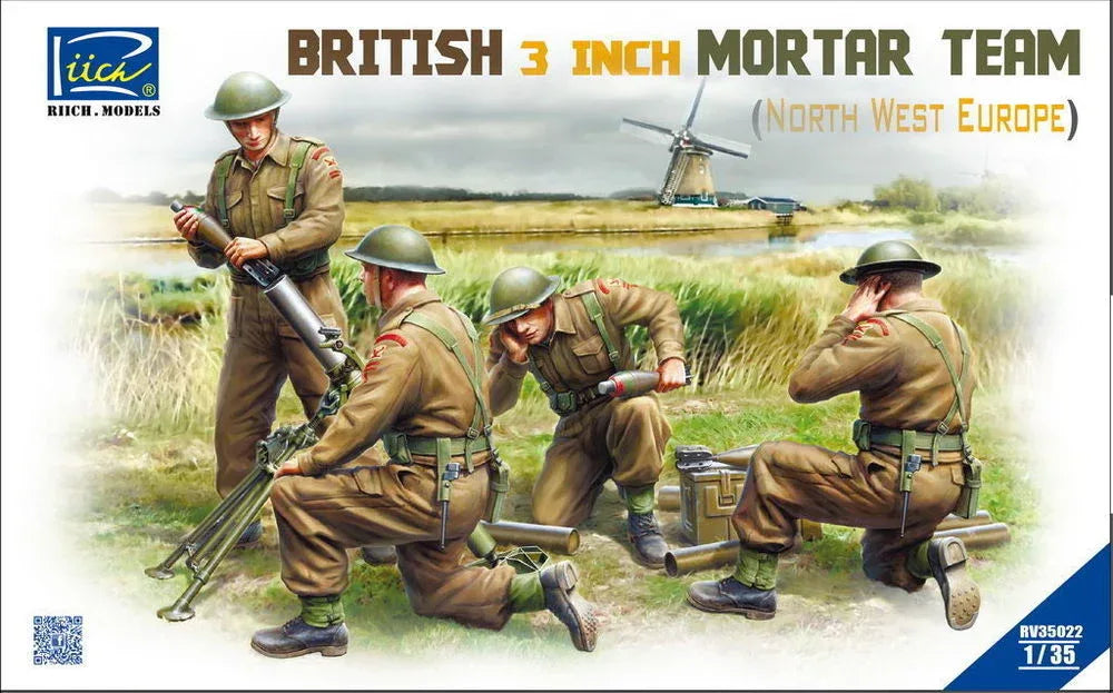 British 3 inch Mortar Team set (North West Europe) - PremiumHobby