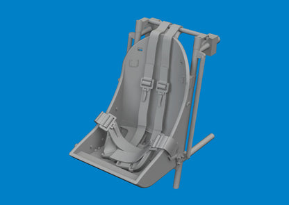 F4U-1A seat w/ integral belts PRINT